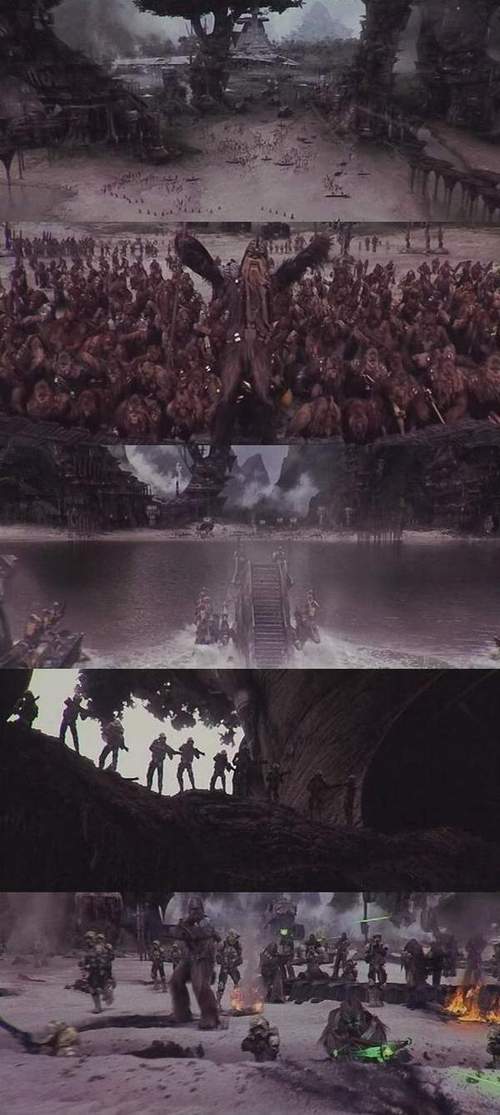 Звездные Разрушители начинают полномасштабную орбитальную бомбардировку Звездные Разрушители начинают полномасштабную орбитальную бомбардировку