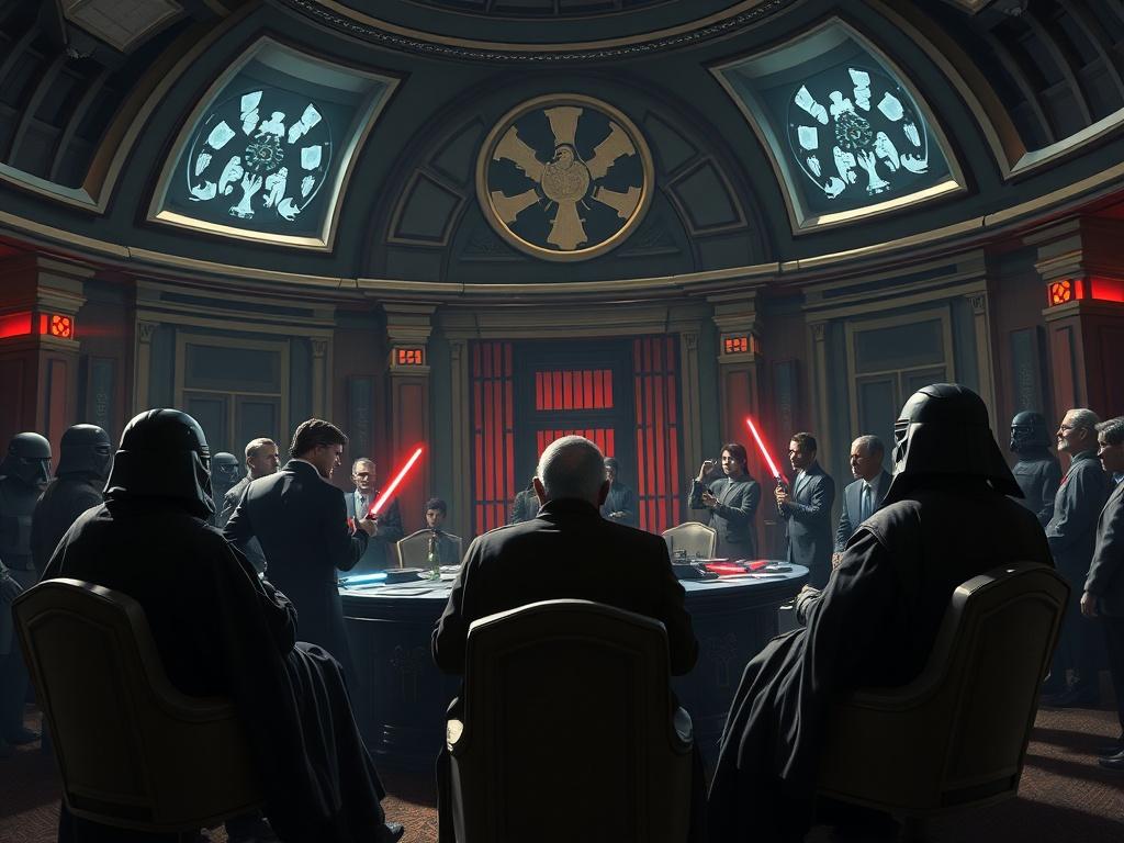     Politische Intrigen im Galaktischen Senat. Strategien zur Stärkung parlamentarischer Resilienz