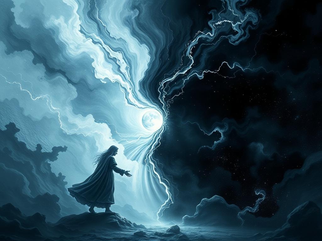     La philosophie de la Force entre lumière et obscurité. Esthétique et récit : comment l'art parle de ces forces