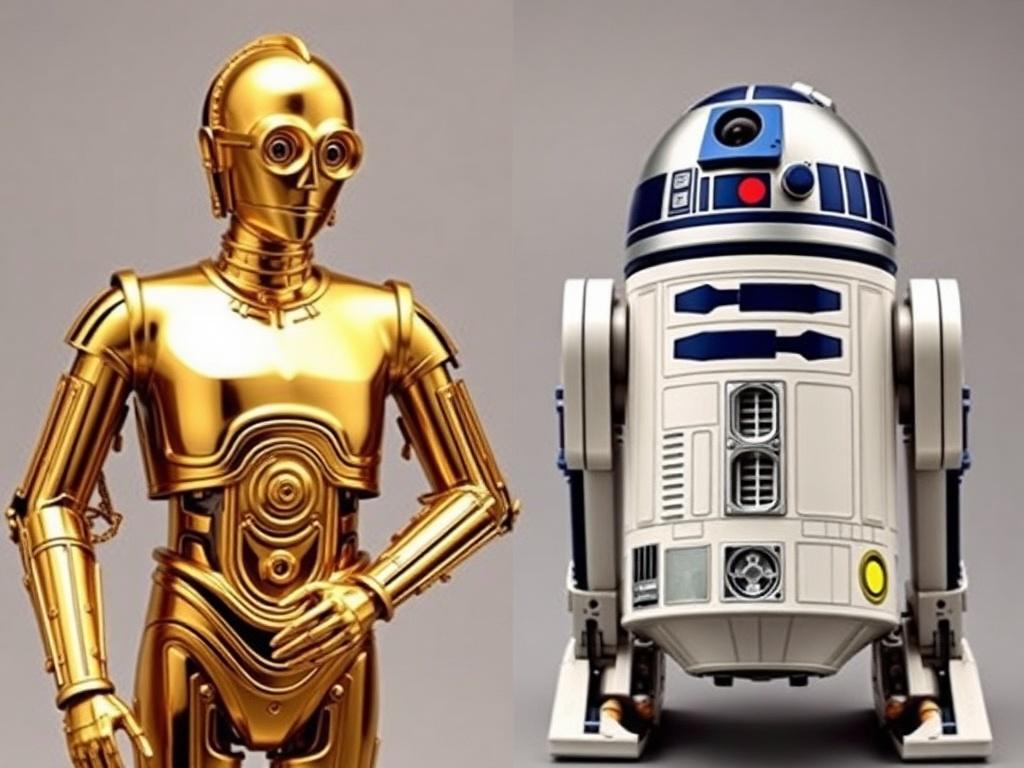     Le développement des droïdes dans la saga : de C-3PO aux droïdes de combat. C‑3PO et R2‑D2 : archétypes et contrastes