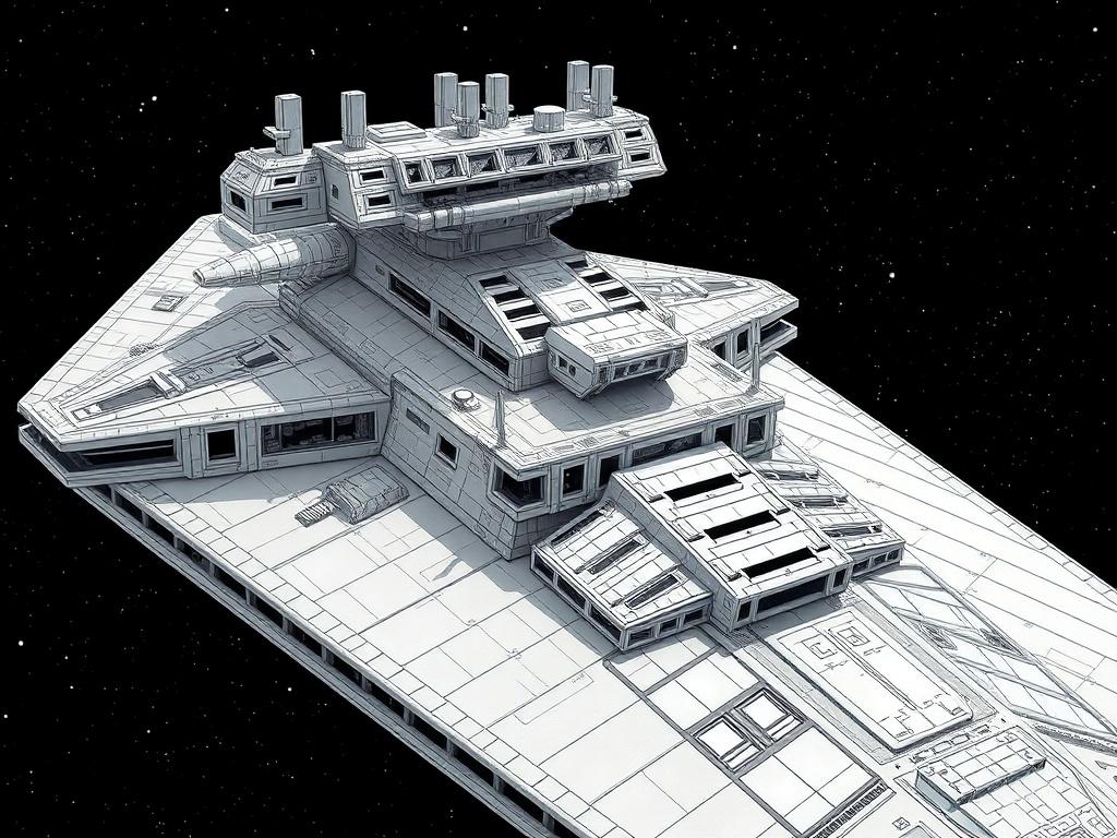     Die Architektur der Imperialen Sternenzerstörer. Brücke, Kommandoturm und Beobachtungsinfrastruktur