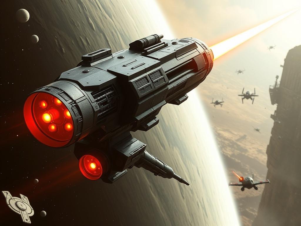     Waffen und Technik der Star-Wars-Welt. Schwere Waffen: Turbolaser, Ionengeschütze und Planetenzerstörung