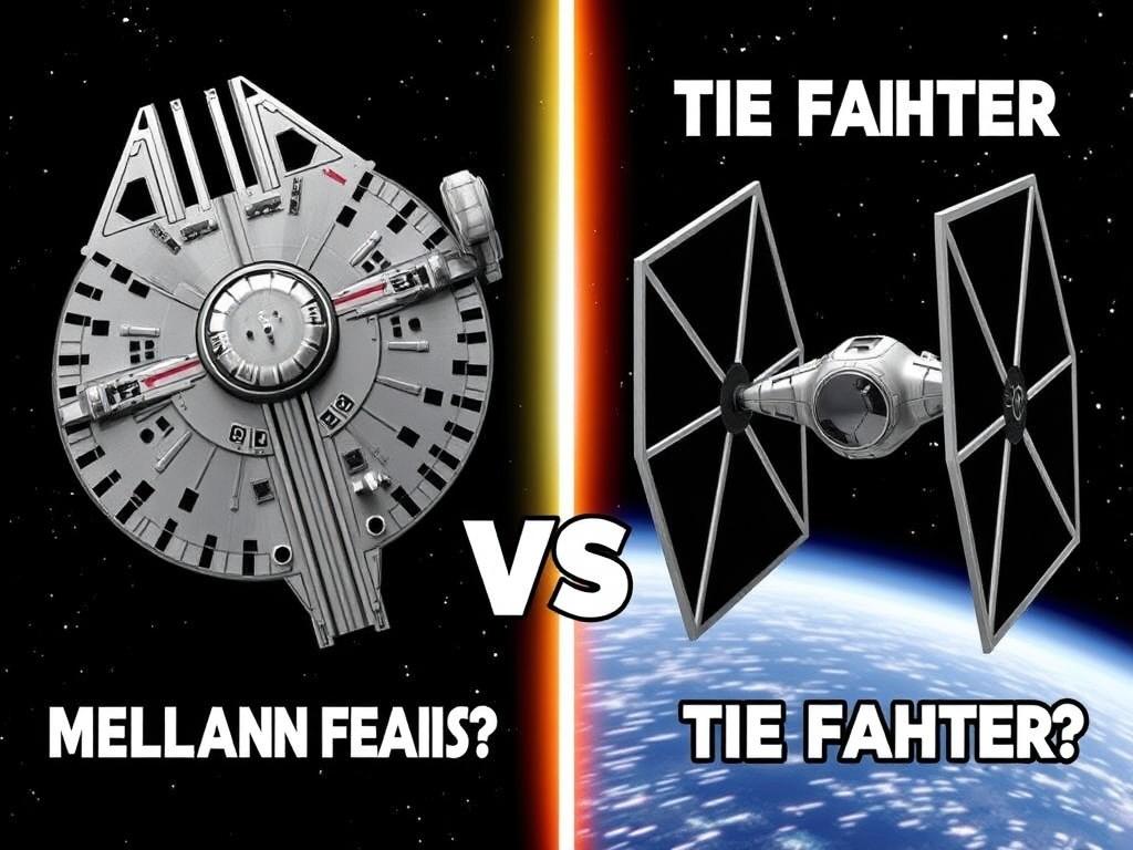     Raumschiff-Vergleich: Millennium Falcon vs. TIE Fighter. Welche Wahl für welche Mission?