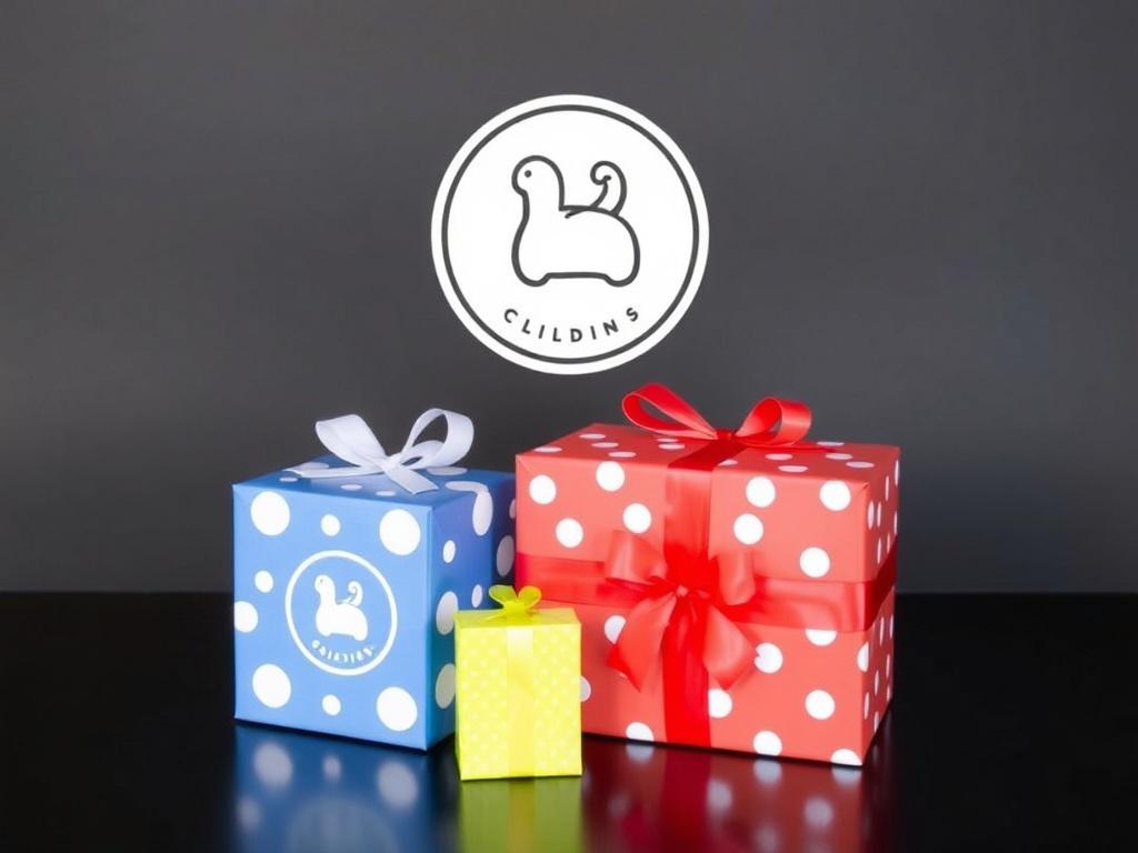 Children's gifts with logo Children's gifts with logoфото